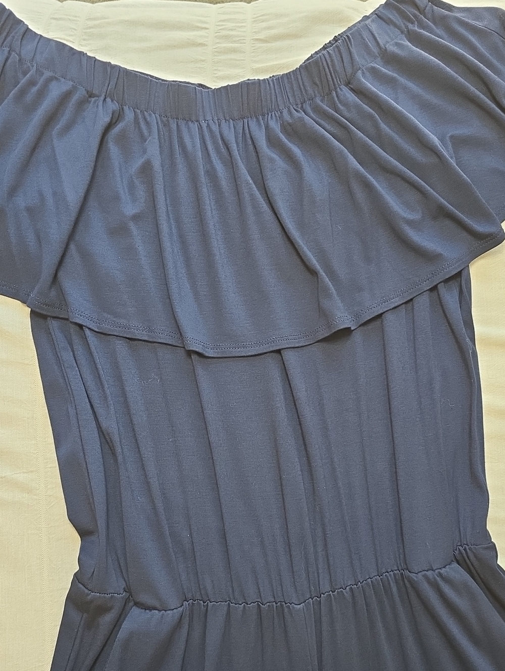 Trina Turk Off the Shoulder Navy Jumpsuit Women's Size XS - Picture 6 of 15